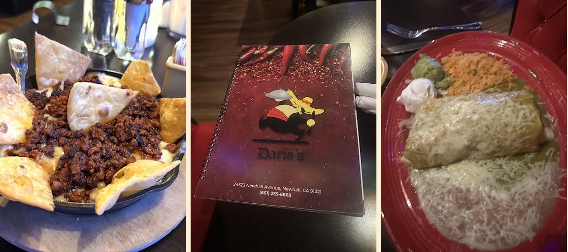 Dario's Mexican Restaurant Menu